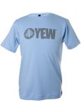 Men's Yew Organic Cotton T-shirt in Light Blue